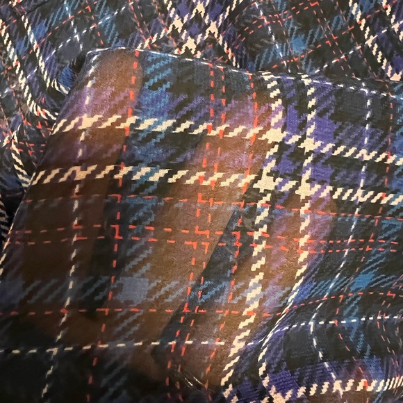 Sheer plaid top EXPRESS - Picture 3 of 3